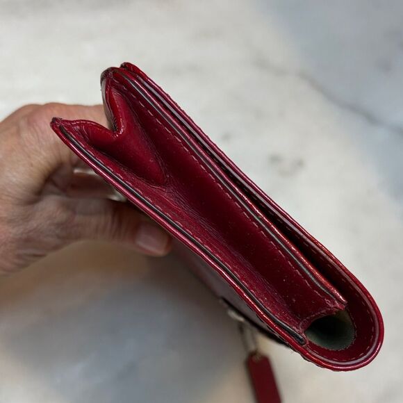 Coach Bleeker Patent Leather Buckle Wallet Clutch Bag - Picture 8 of 16